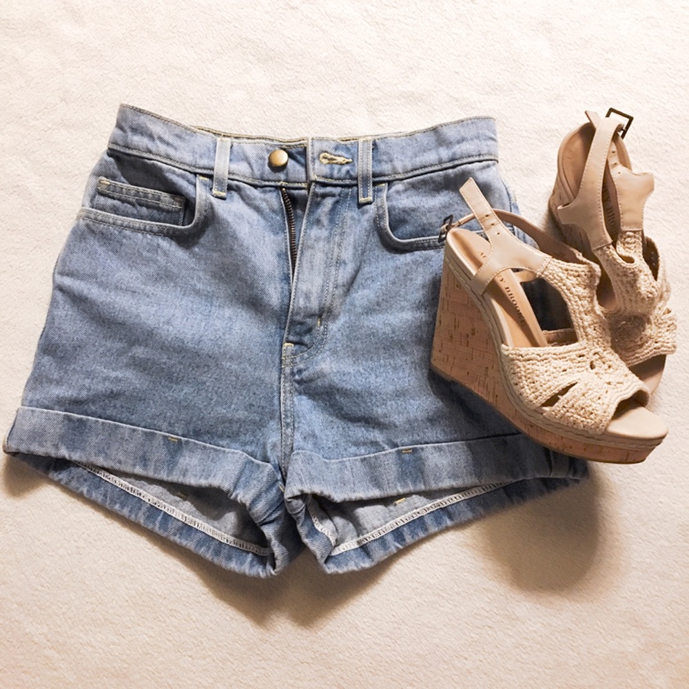 American Apparel High Waisted Shorts